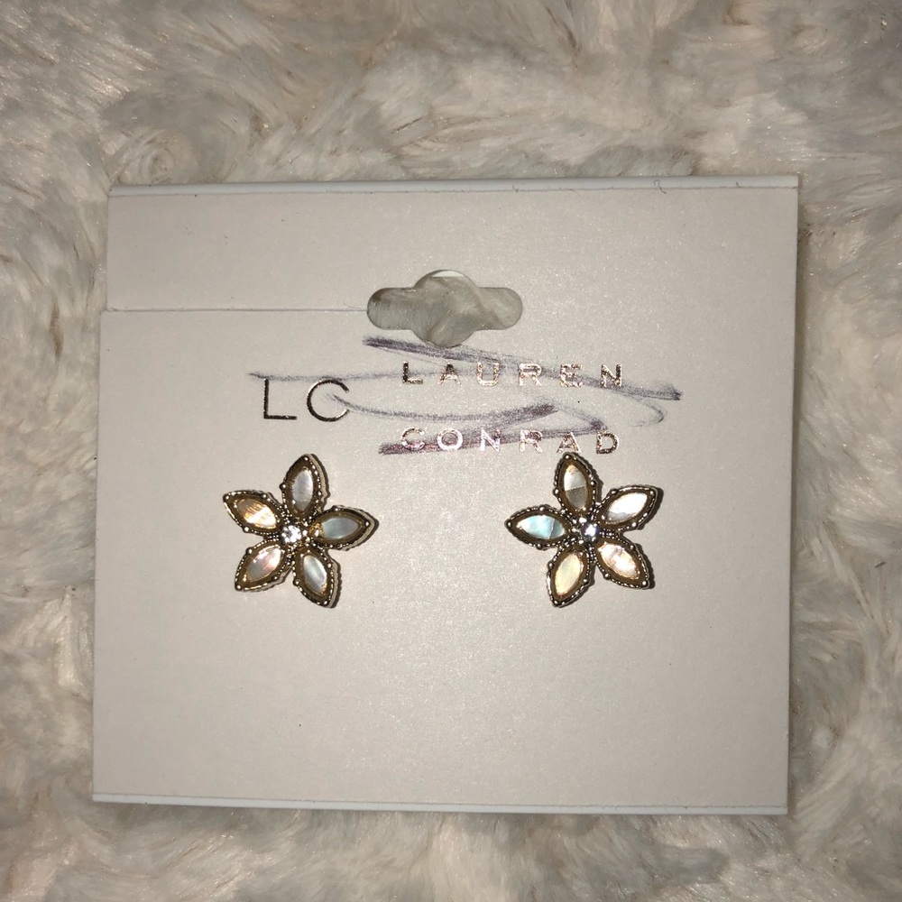 Lauren Conrad Flower Earrings
